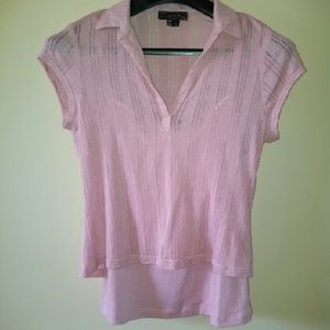 My Michelle 2 Piece V Neck Short Sleeve Top